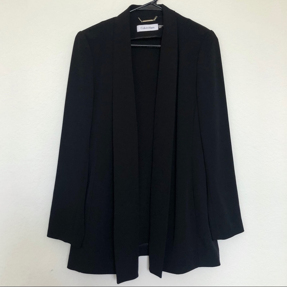 Calvin Klein Open Front Blazer